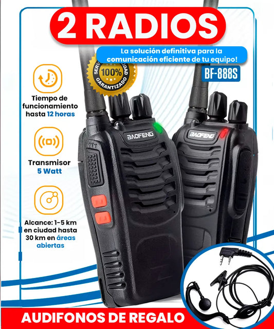 Promo 2 Radios Baofeng 888S: Comunicación Sin Limitaciones